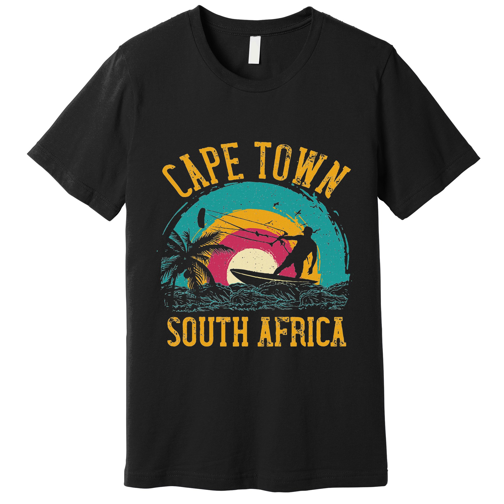 Kitesurfing Cape Town South Africa Premium T-Shirt