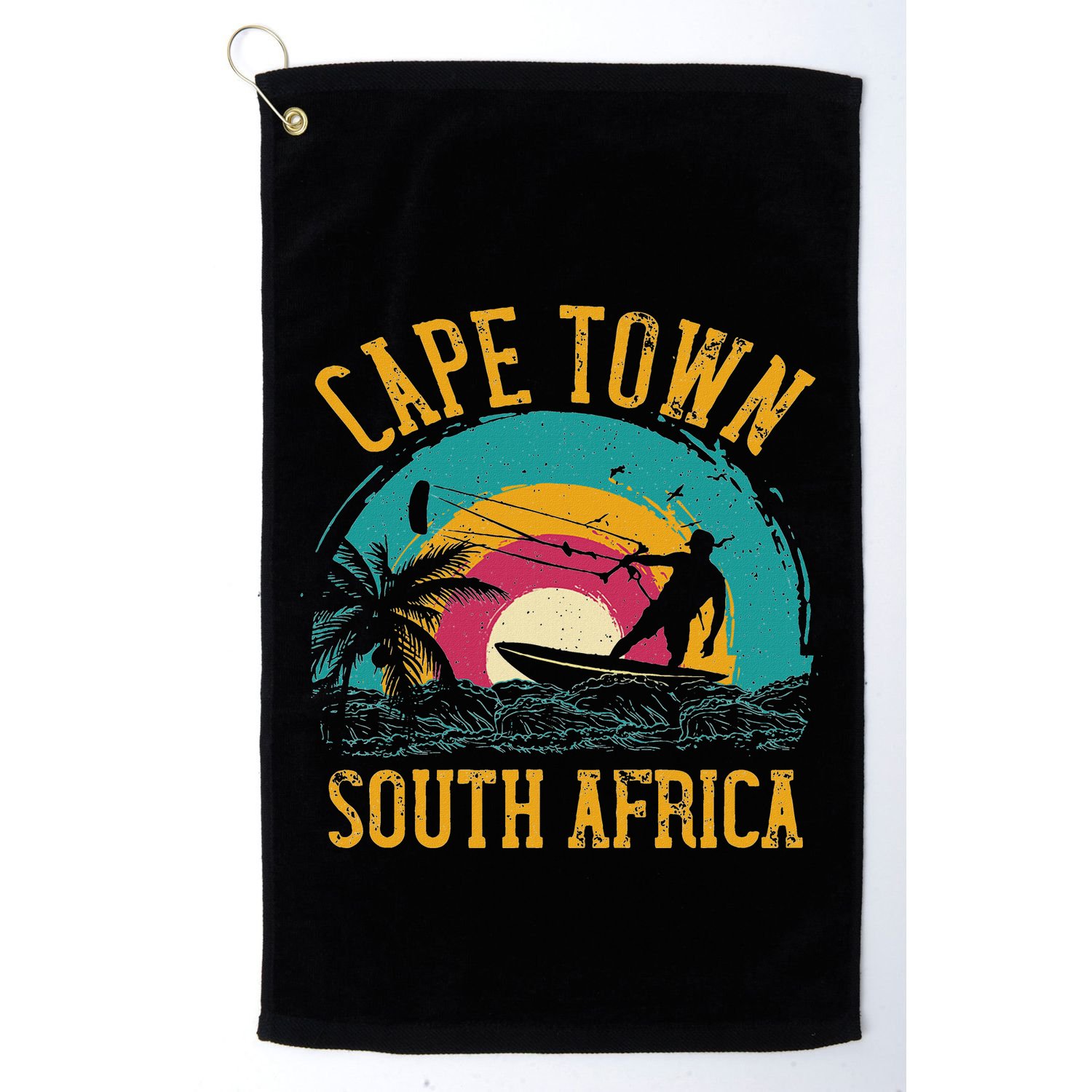 Kitesurfing Cape Town South Africa Golf Towel