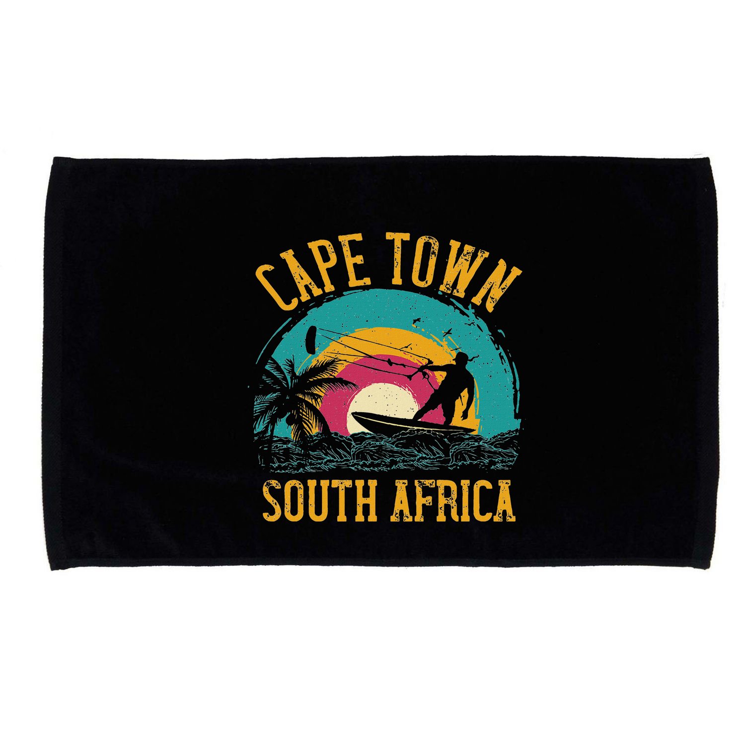Kitesurfing Cape Town South Africa Microfiber Hand Towel