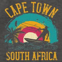 Kitesurfing Cape Town South Africa Vector Backpack