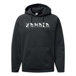 Kamala Cat Typography Alphabet Cats For Kamala Harris 2024 Performance Fleece Hoodie