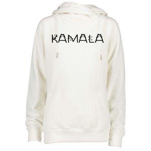 Kamala Cat Typography Alphabet Cats For Kamala Harris 2024 Womens Funnel Neck Pullover Hood