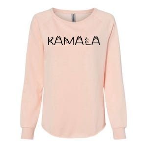 Kamala Cat Typography Alphabet Cats For Kamala Harris 2024 Womens California Wash Sweatshirt