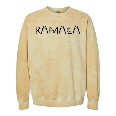 Kamala Cat Typography Alphabet Cats For Kamala Harris 2024 Colorblast Crewneck Sweatshirt