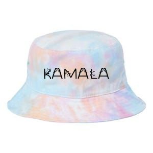 Kamala Cat Typography Alphabet Cats For Kamala Harris 2024 Tie Dye Newport Bucket Hat