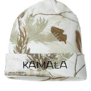 Kamala Cat Typography Alphabet Cats For Kamala Harris 2024 Kati Licensed 12" Camo Beanie