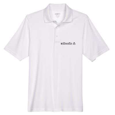 Kamala Cat Typography Alphabet Cats For Kamala Harris 2024 Men's Origin Performance Pique Polo