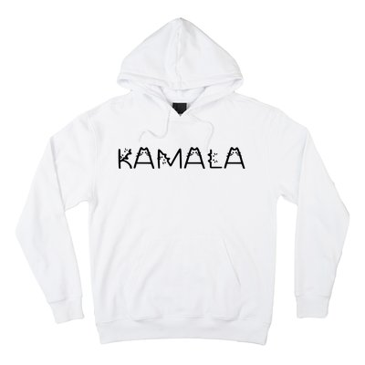 Kamala Cat Typography Alphabet Cats For Kamala Harris 2024 Hoodie