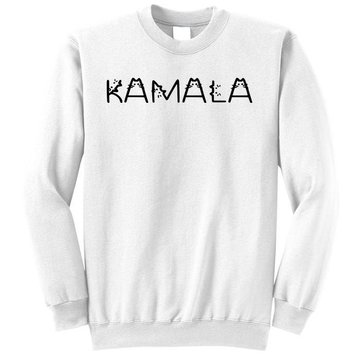 Kamala Cat Typography Alphabet Cats For Kamala Harris 2024 Sweatshirt