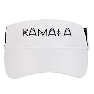 Kamala Cat Typography Alphabet Cats For Kamala Harris 2024 Adult Drive Performance Visor