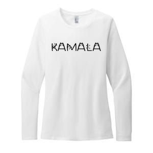 Kamala Cat Typography Alphabet Cats For Kamala Harris 2024 Womens CVC Long Sleeve Shirt