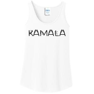 Kamala Cat Typography Alphabet Cats For Kamala Harris 2024 Ladies Essential Tank