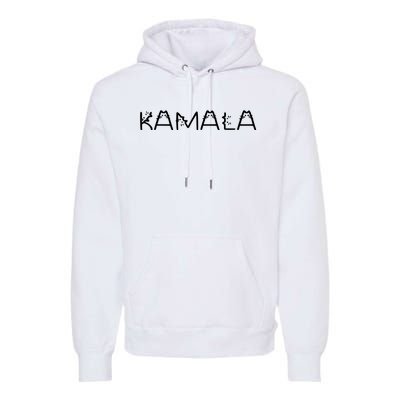 Kamala Cat Typography Alphabet Cats For Kamala Harris 2024 Premium Hoodie