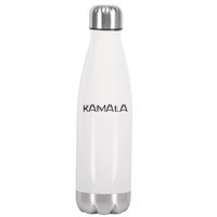 Kamala Cat Typography Alphabet Cats For Kamala Harris 2024 Stainless Steel Insulated Water Bottle