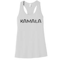 Kamala Cat Typography Alphabet Cats For Kamala Harris 2024 Women's Racerback Tank