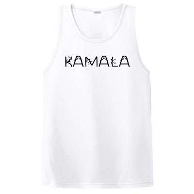 Kamala Cat Typography Alphabet Cats For Kamala Harris 2024 PosiCharge Competitor Tank