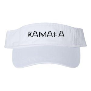 Kamala Cat Typography Alphabet Cats For Kamala Harris 2024 Valucap Bio-Washed Visor