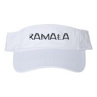 Kamala Cat Typography Alphabet Cats For Kamala Harris 2024 Valucap Bio-Washed Visor