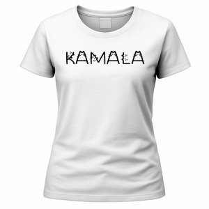 Kamala Cat Typography Alphabet Cats For Kamala Harris 2024 Women's T-Shirt