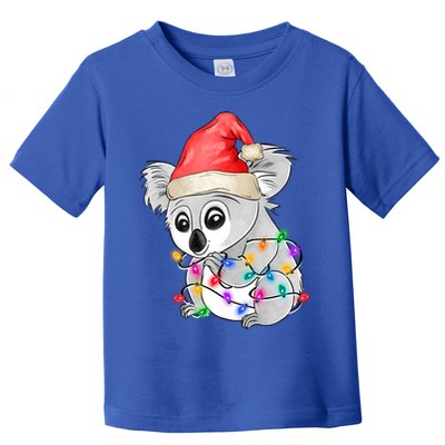 Koala Christmas Tree Light Tangled Pajama Xmas Graphic Great Gift Toddler T-Shirt