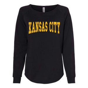 Kansas City Throwback Design Classic Womens California Wash Sweatshirt