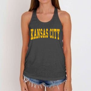 Kansas City Throwback Design Classic Women's Knotted Racerback Tank