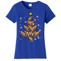 Kangaroo Christmas Tree Xmas Pajamas Pjs Australian Summer Gift Women's T-Shirt