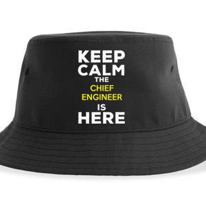 Keep Calm The Chief Engineer Is Here Sustainable Bucket Hat