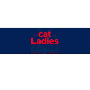 Kamala Cat Typography Funny Cat Ladies For Kamala Cat Lettering Positive Funny Bumper Sticker