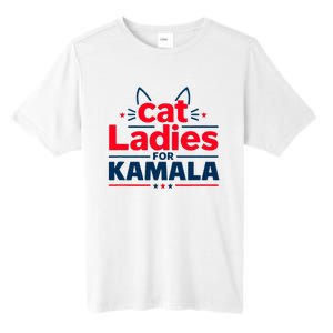 Kamala Cat Typography Funny Cat Ladies For Kamala Cat Lettering Positive Funny Tall Fusion ChromaSoft Performance T-Shirt