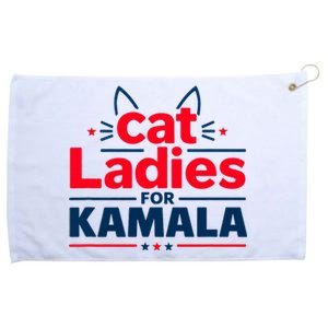 Kamala Cat Typography Funny Cat Ladies For Kamala Cat Lettering Positive Funny Grommeted Golf Towel