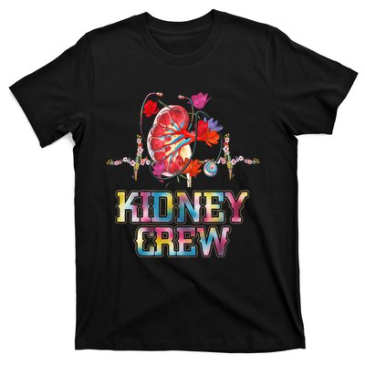 Kidney Crew Tech Nephrology Nurse Or Dialysis Technician T-Shirt