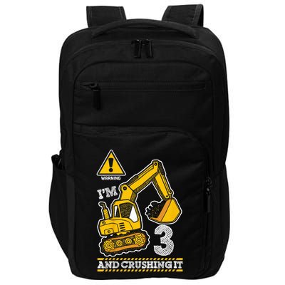 Kids Construction Truck 3rd Birthday 3 Years Old Digger Builder Impact Tech Backpack
