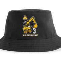 Kids Construction Truck 3rd Birthday 3 Years Old Digger Builder Sustainable Bucket Hat