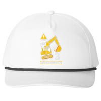 Kids Construction Truck 3rd Birthday 3 Years Old Digger Builder Snapback Five-Panel Rope Hat