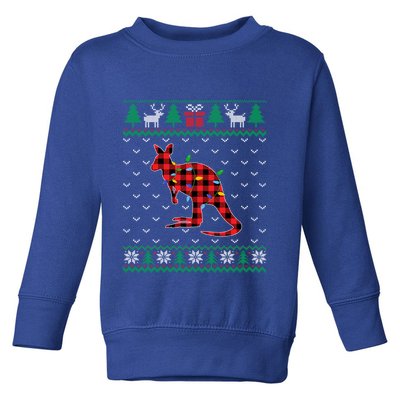 Kangaroo Christmas Tree Lights Decoration Xmas Sweater Ugly Cool Gift Toddler Sweatshirt