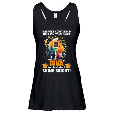 Karaoke Confidence Unleash Your Inner Diva Or Rockstar Ladies Essential Flowy Tank