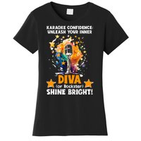 Karaoke Confidence Unleash Your Inner Diva Or Rockstar Women's T-Shirt