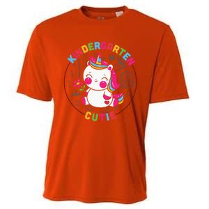 Kindergarten Cutie Unicorn Cute Kindergarten Gift Cooling Performance Crew T-Shirt