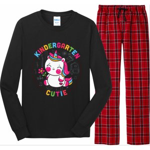 Kindergarten Cutie Unicorn Cute Kindergarten Gift Long Sleeve Pajama Set