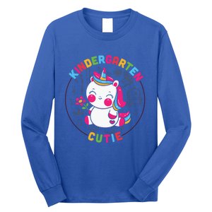 Kindergarten Cutie Unicorn Cute Kindergarten Gift Long Sleeve Shirt