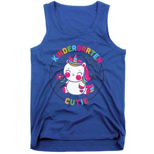 Kindergarten Cutie Unicorn Cute Kindergarten Gift Tank Top