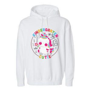 Kindergarten Cutie Unicorn Cute Kindergarten Gift Garment-Dyed Fleece Hoodie