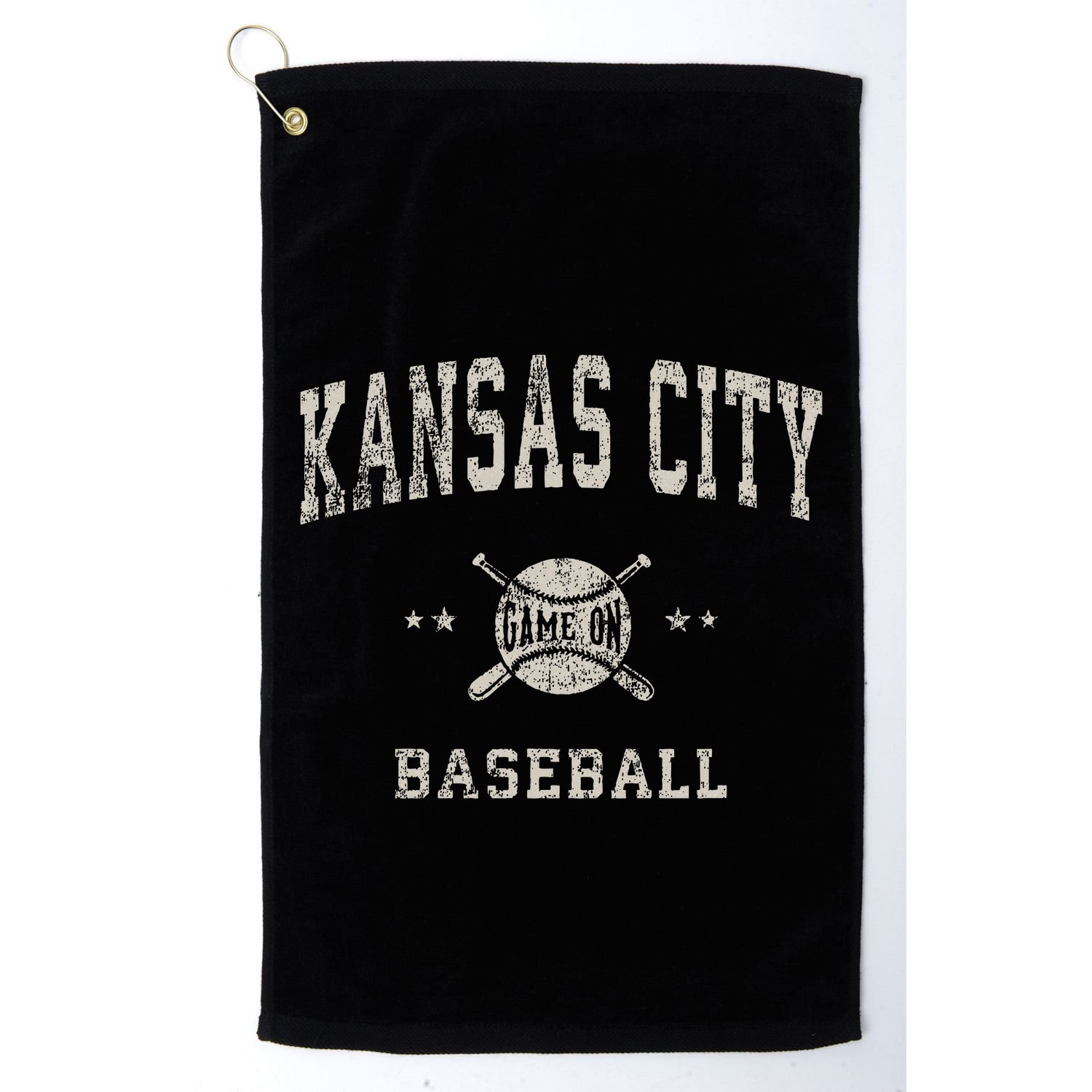 Kansas City Vintage Baseball Throwback Retro Design Golf Towel