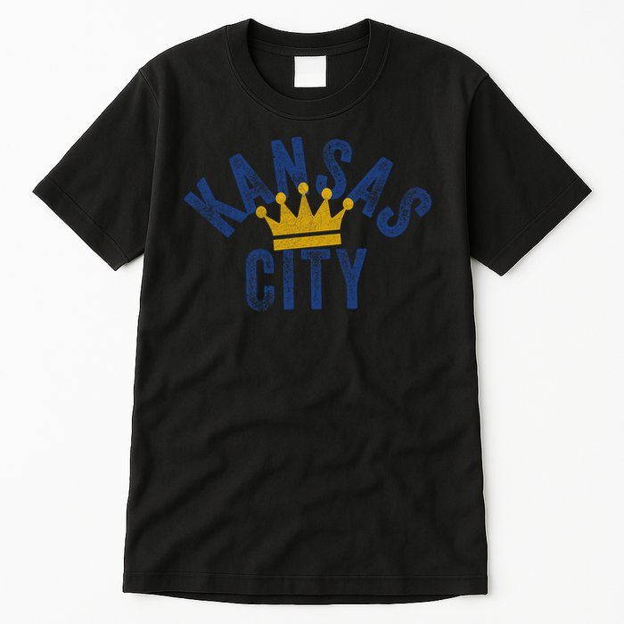 Kansas City Vintage Kc Blue & Yellow Cool Kansas City Locals Tall T-Shirt