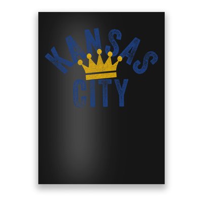 Kansas City Vintage Kc Blue & Yellow Cool Kansas City Locals Poster