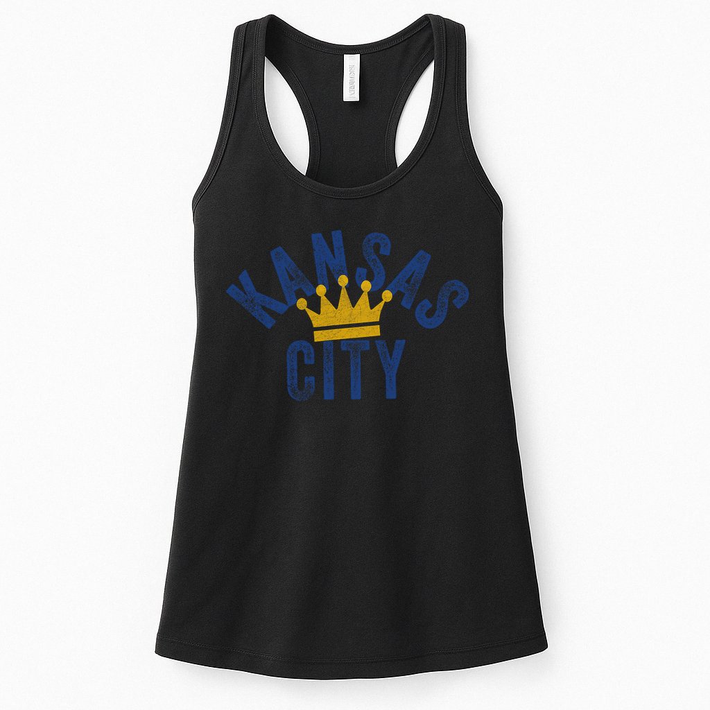 Kansas City Vintage Kc Blue & Yellow Cool Kansas City Locals Womens Tank Top