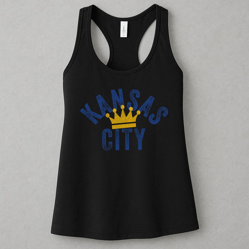 Kansas City Vintage Kc Blue & Yellow Cool Kansas City Locals Womens Tank Top