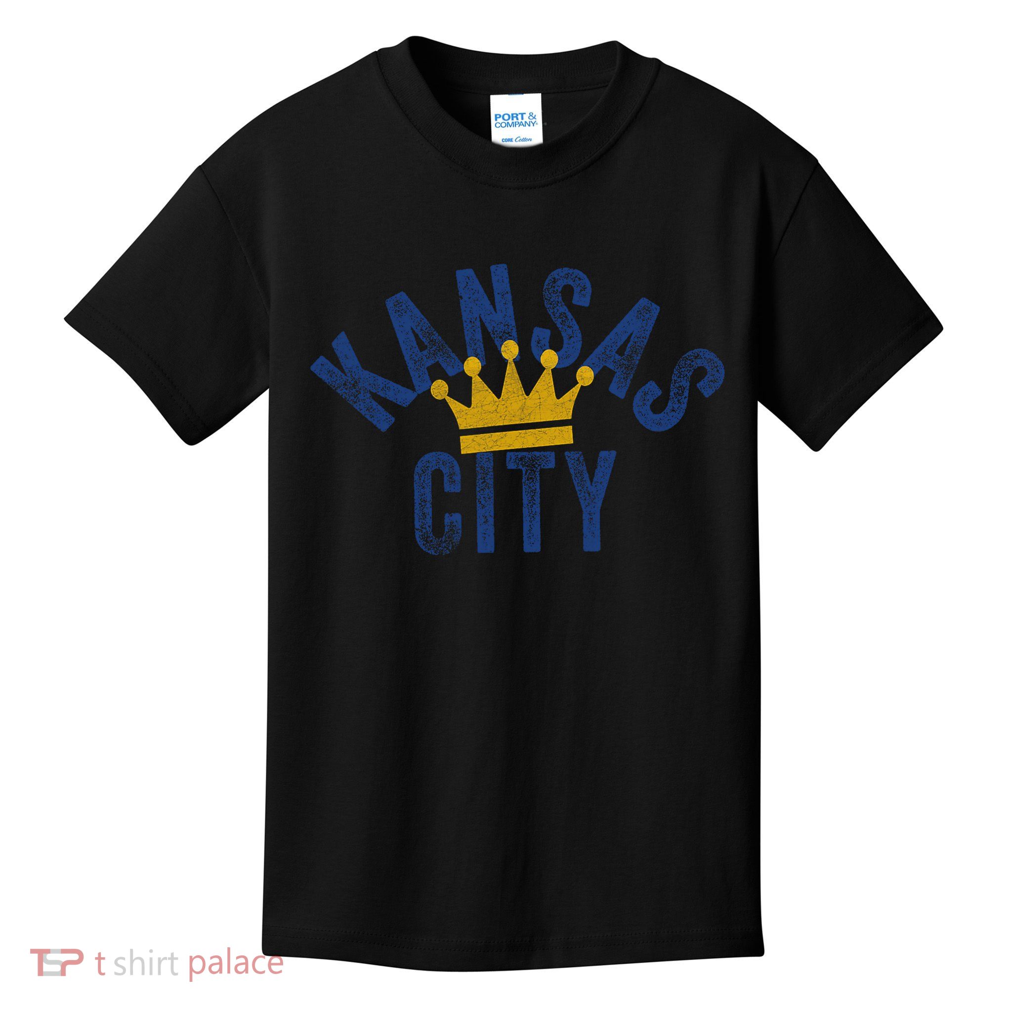Kansas City Vintage Kc Blue & Yellow Cool Kansas City Locals Kids T-Shirt