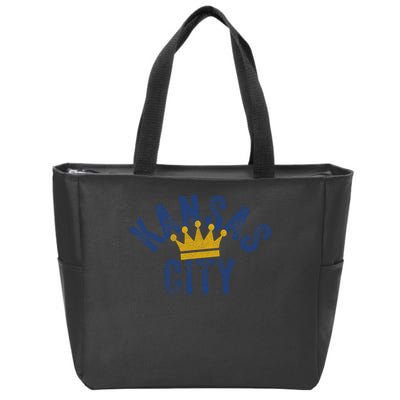 Kansas City Vintage Kc Blue & Yellow Cool Kansas City Locals Zip Tote Bag